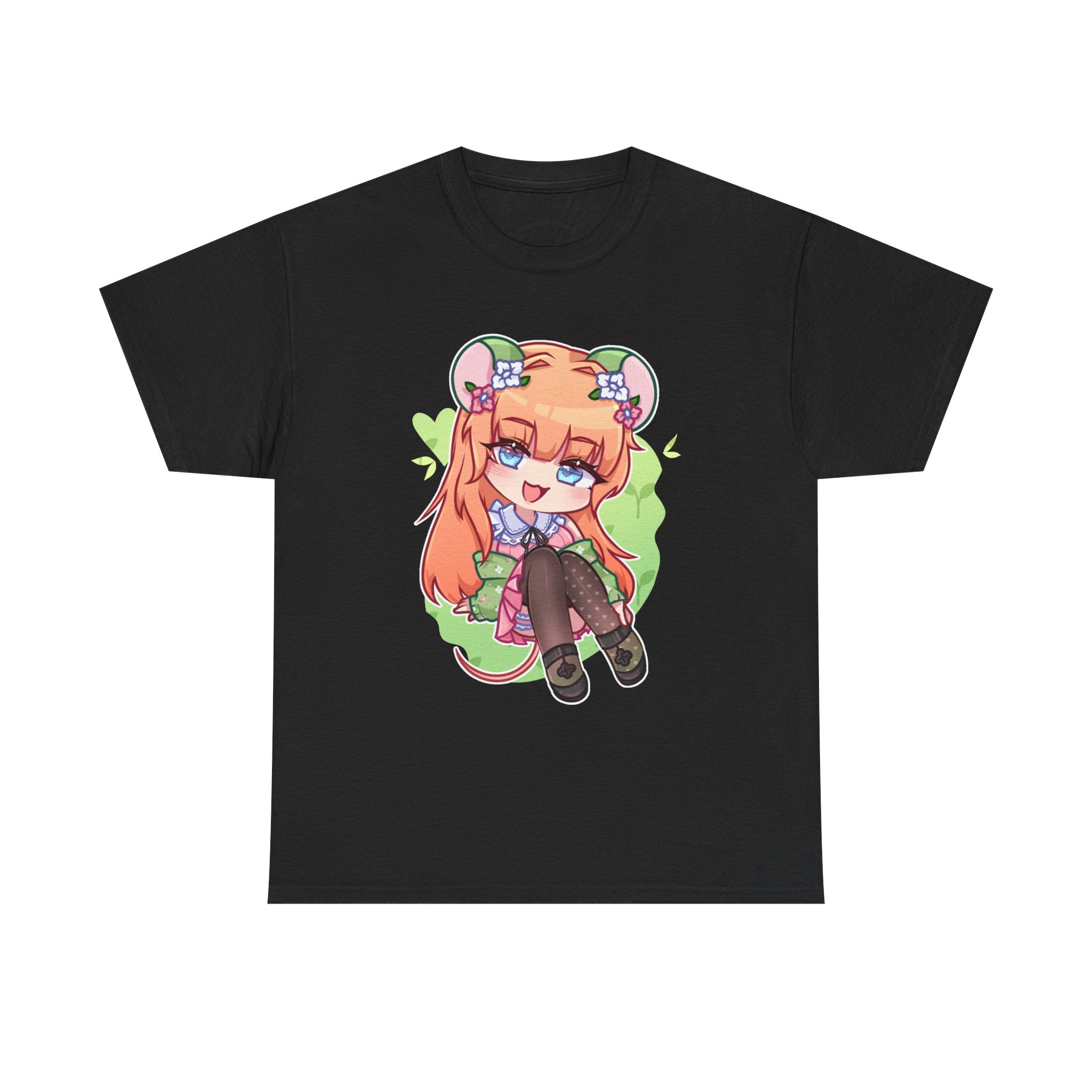 Little Green Mouse Girl Graphic Tee