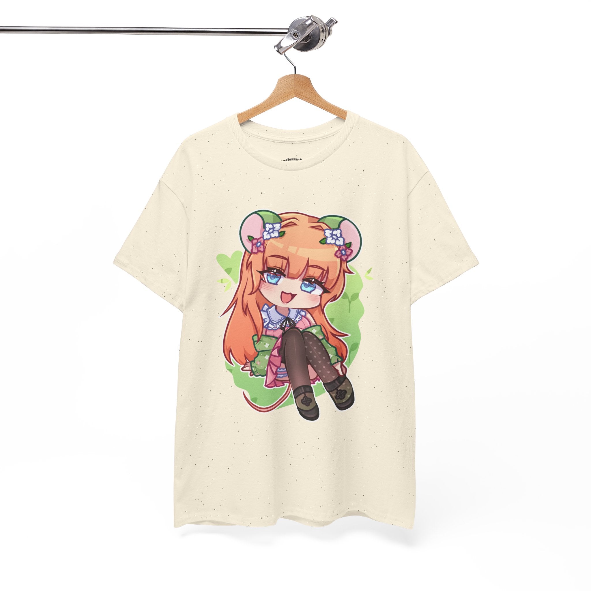 Little Green Mouse Girl Graphic Tee
