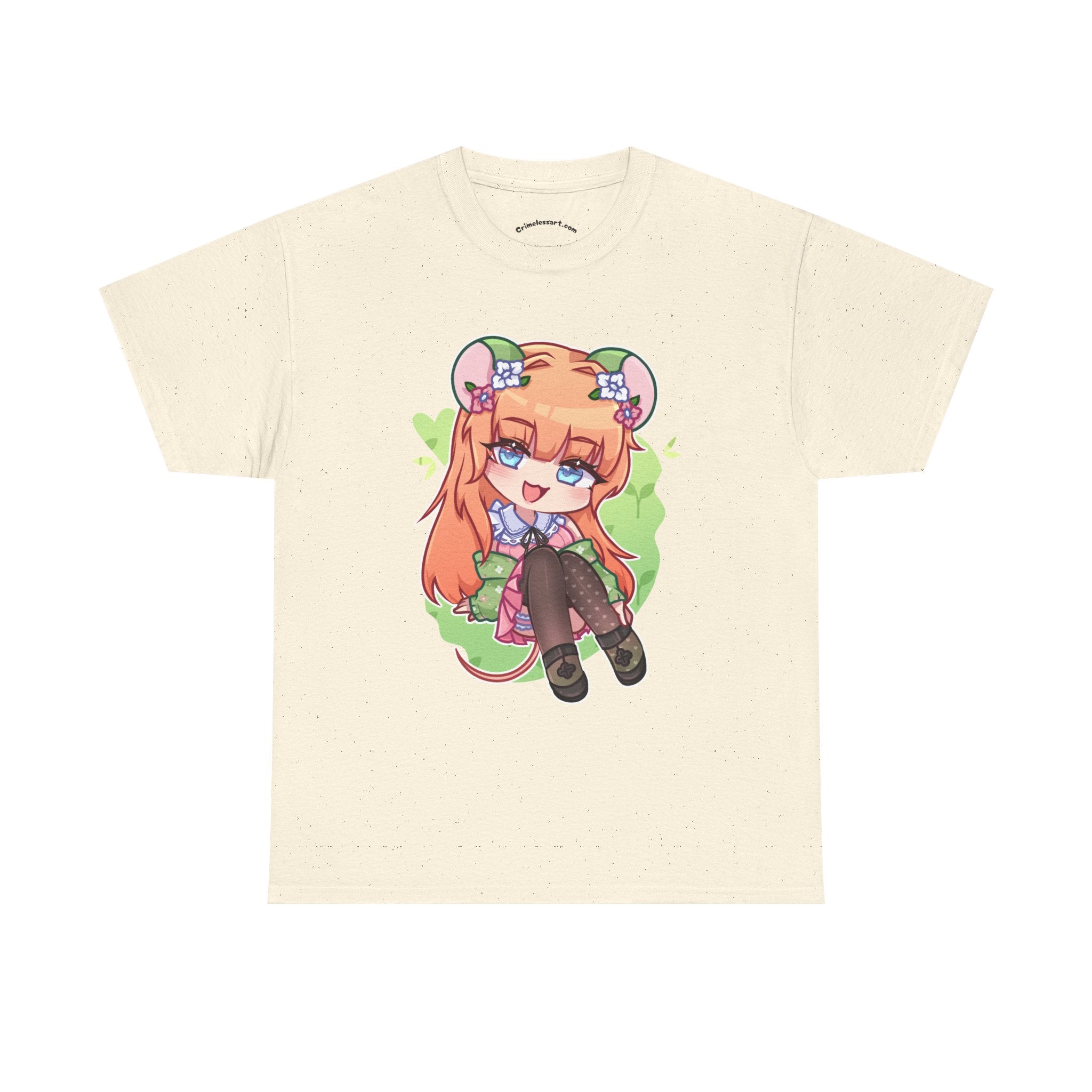 Little Green Mouse Girl Graphic Tee