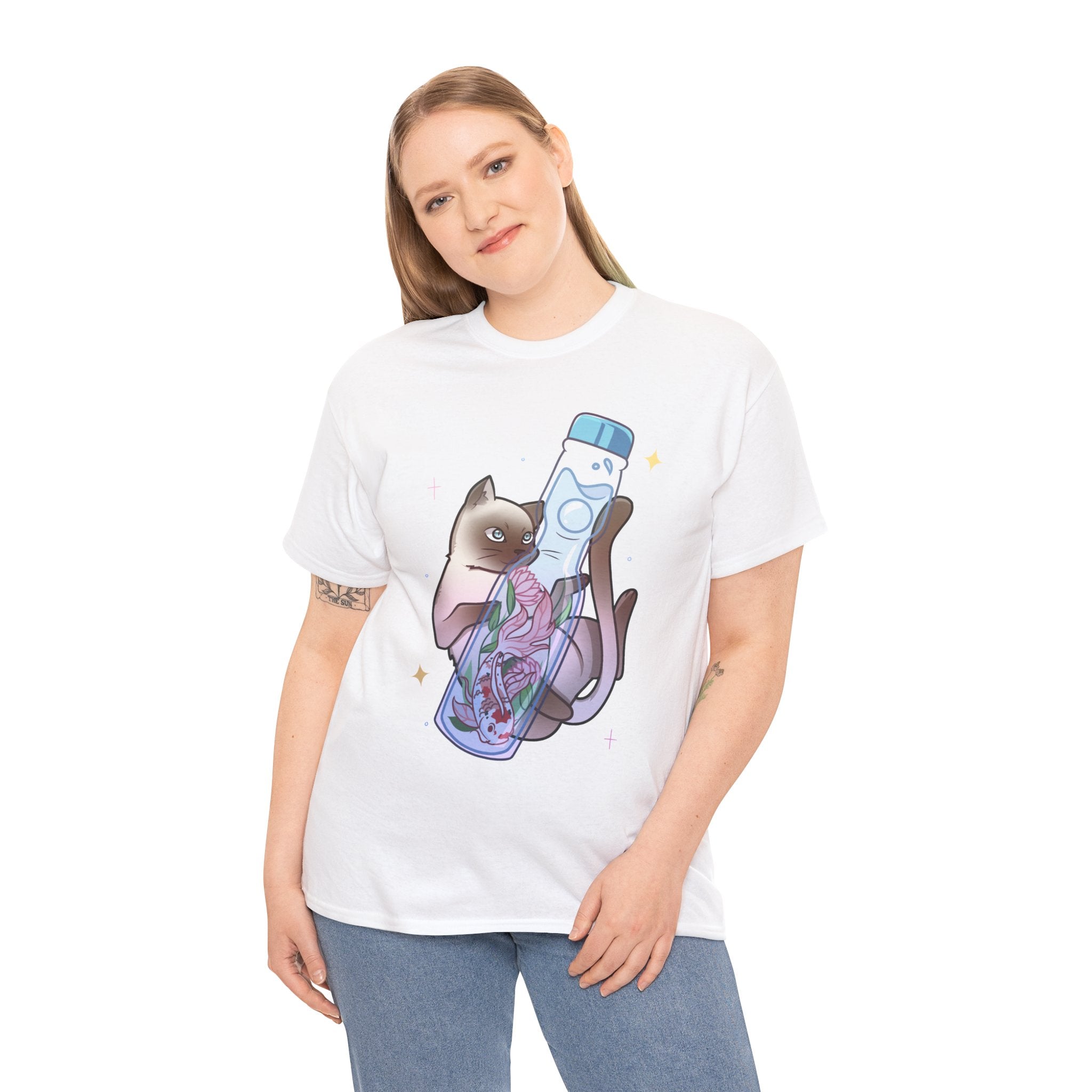 Marble Soda Kitty Graphic Tee