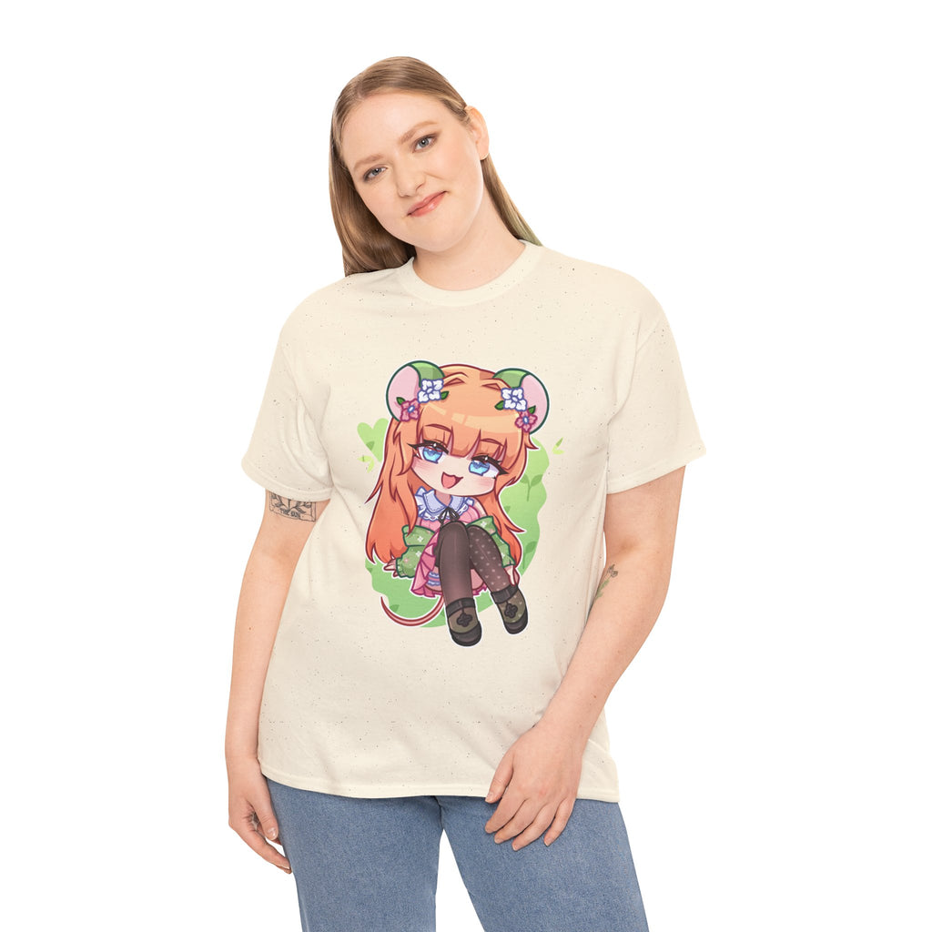 Little Green Mouse Girl Graphic Tee