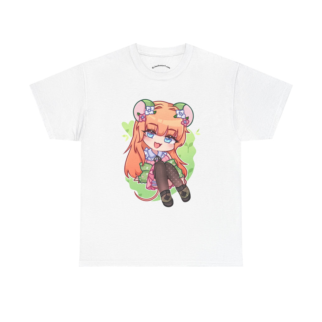 Little Green Mouse Girl Graphic Tee