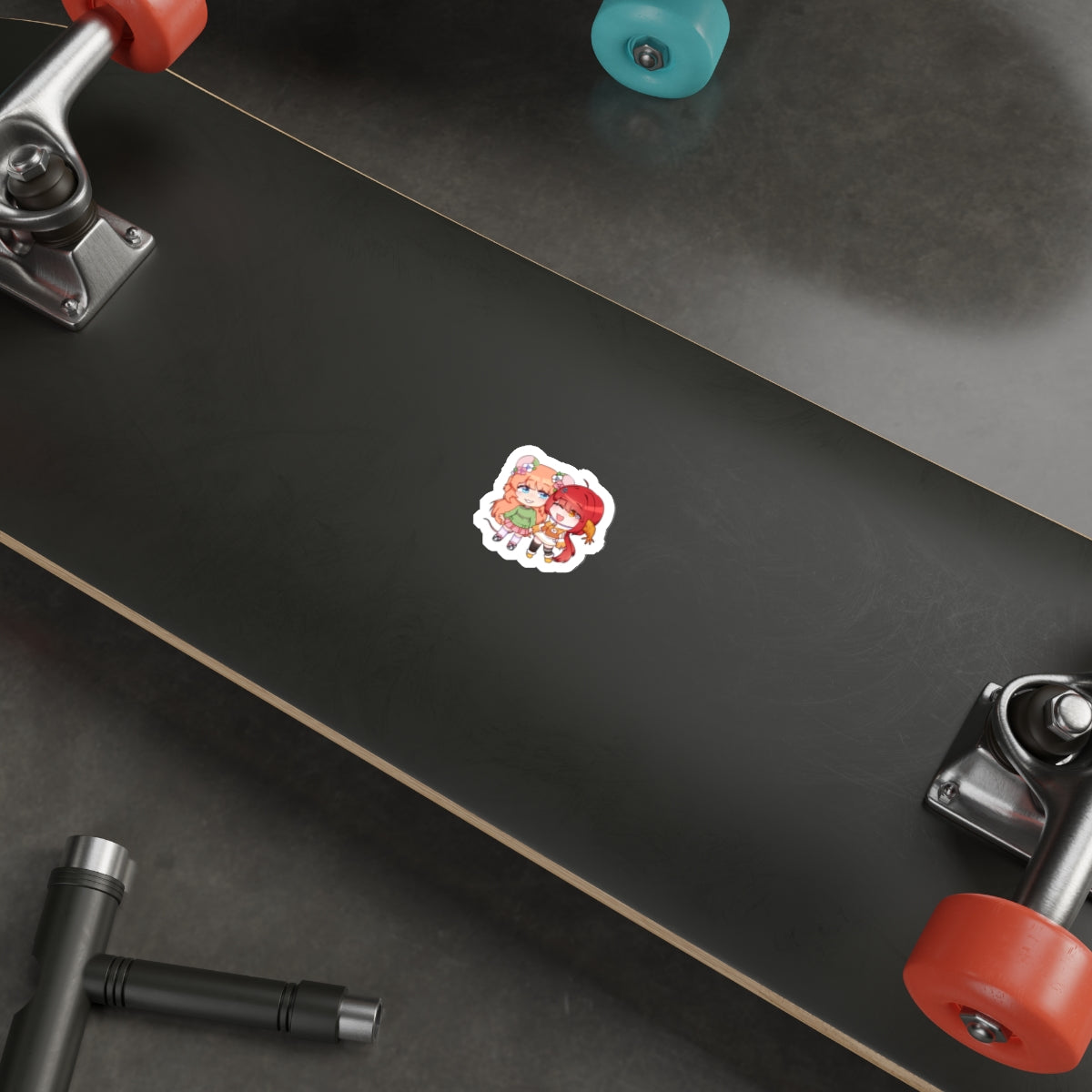 Cute Chibi Friends Vinyl Die-Cut Sticker — Kawaii Besties Decal