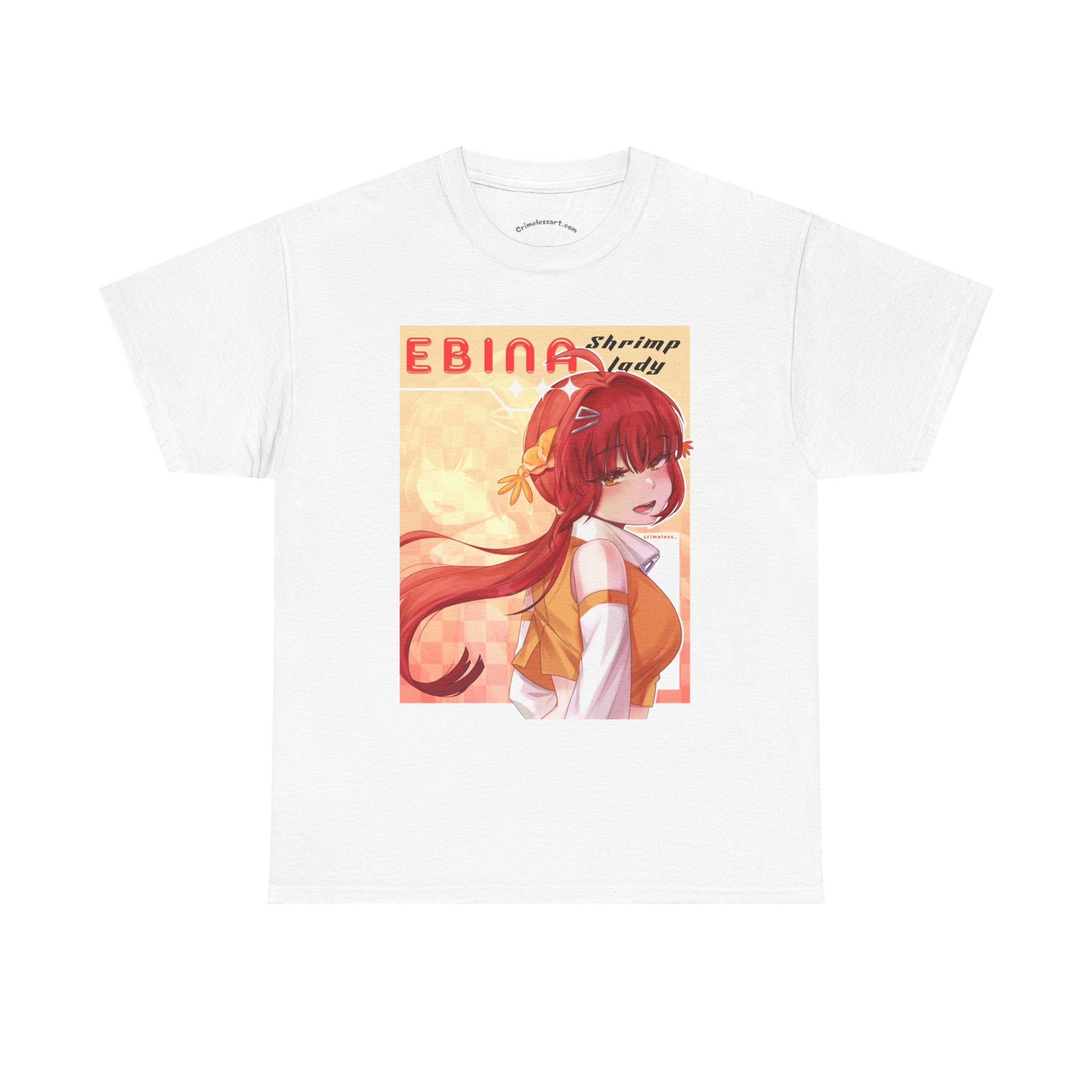 Ebina Shrimp Lady T-Shirt — Cute Redhead Character Tee