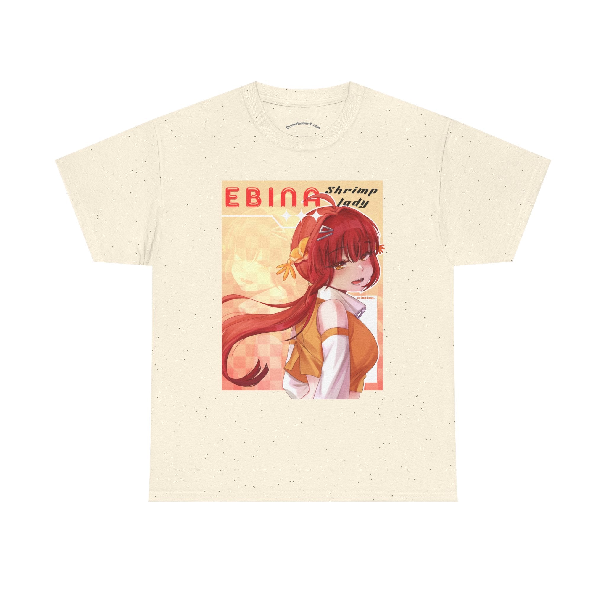 Ebina Shrimp Lady T-Shirt — Cute Redhead Character Tee