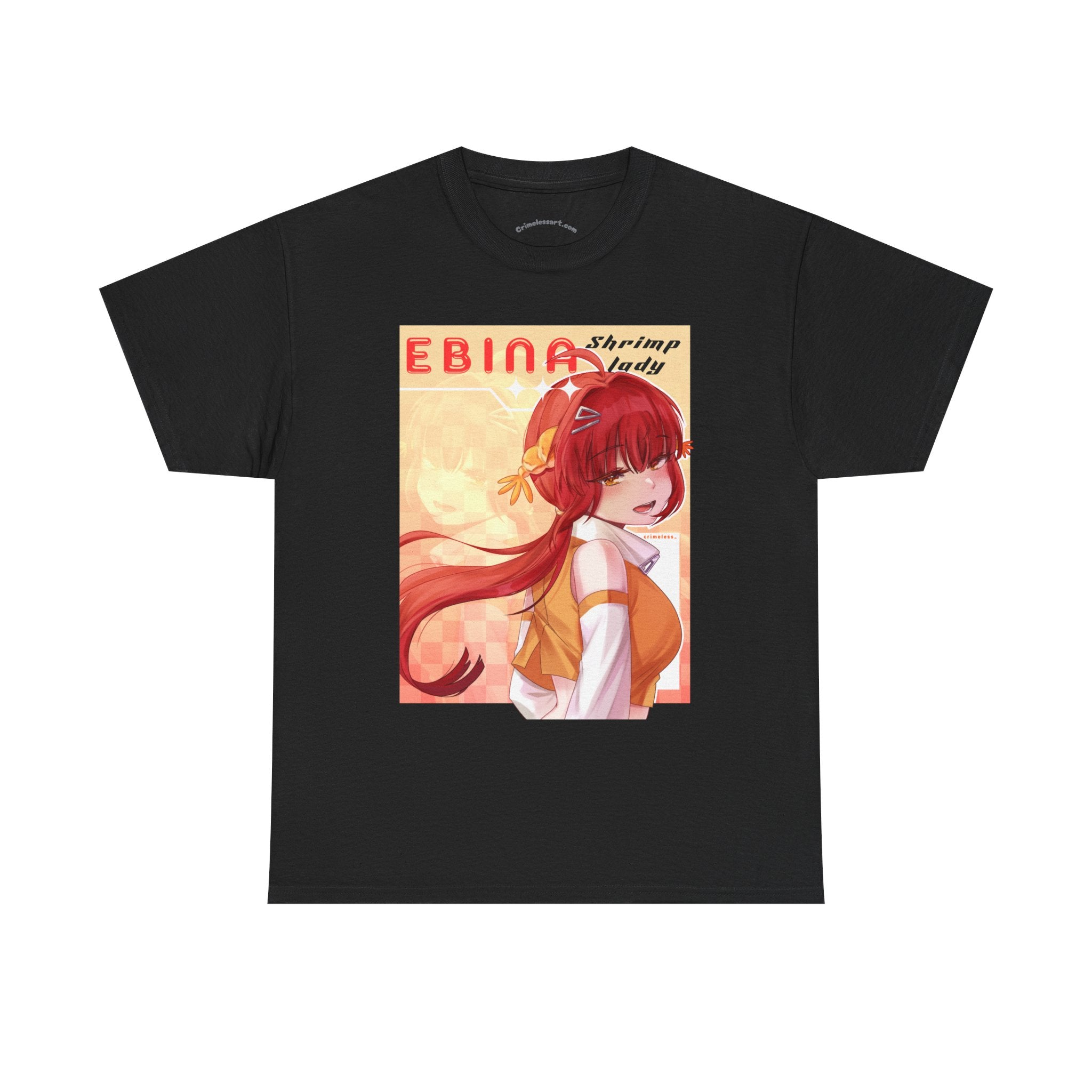 Ebina Shrimp Lady T-Shirt — Cute Redhead Character Tee